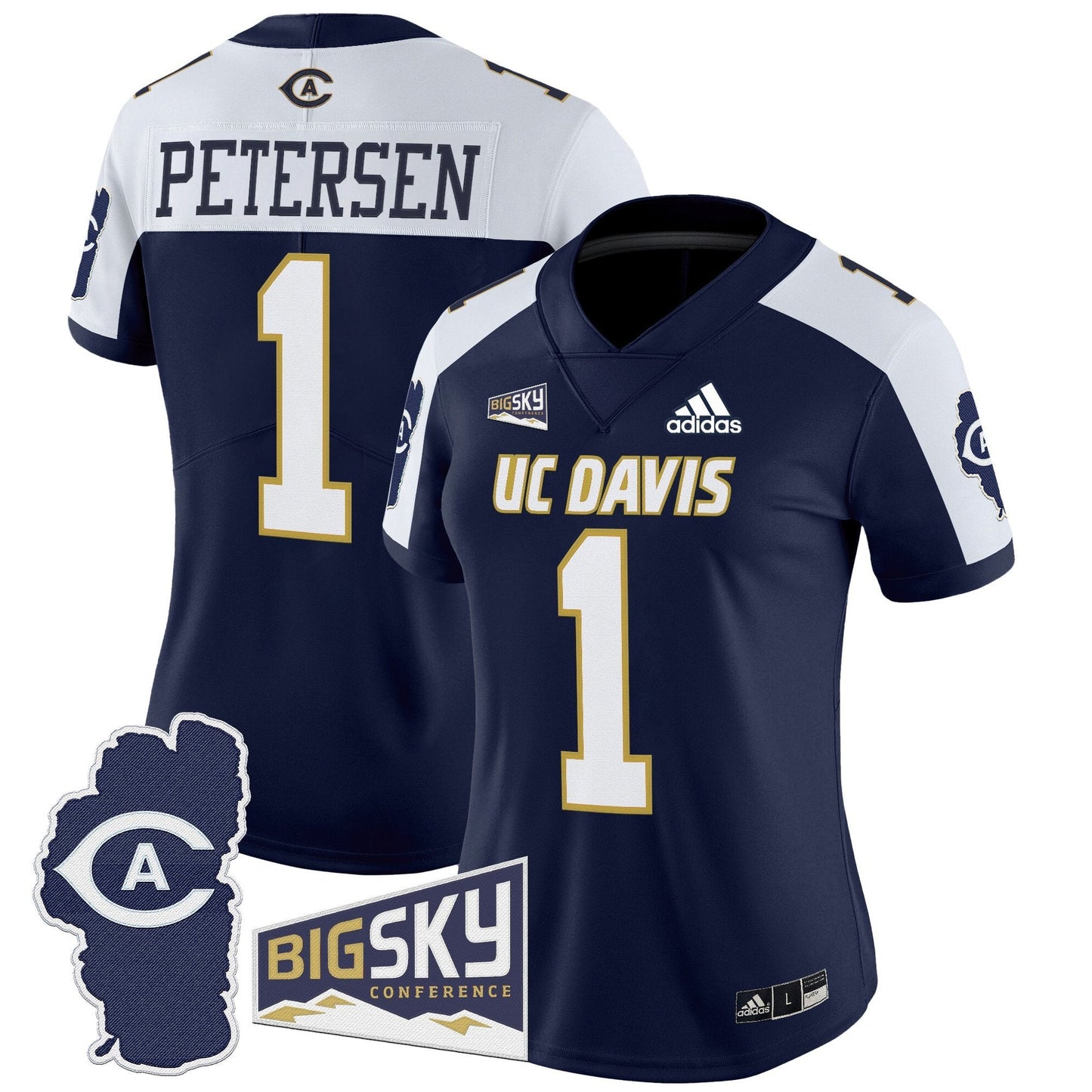 Women's UC Davis Aggies 2025 'Lake Tahoe Patch' Vapor Limited Jersey - All Stitched