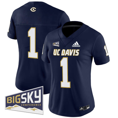 Women's UC Davis Aggies 2025 'Lake Tahoe Patch' Vapor Limited Jersey - All Stitched