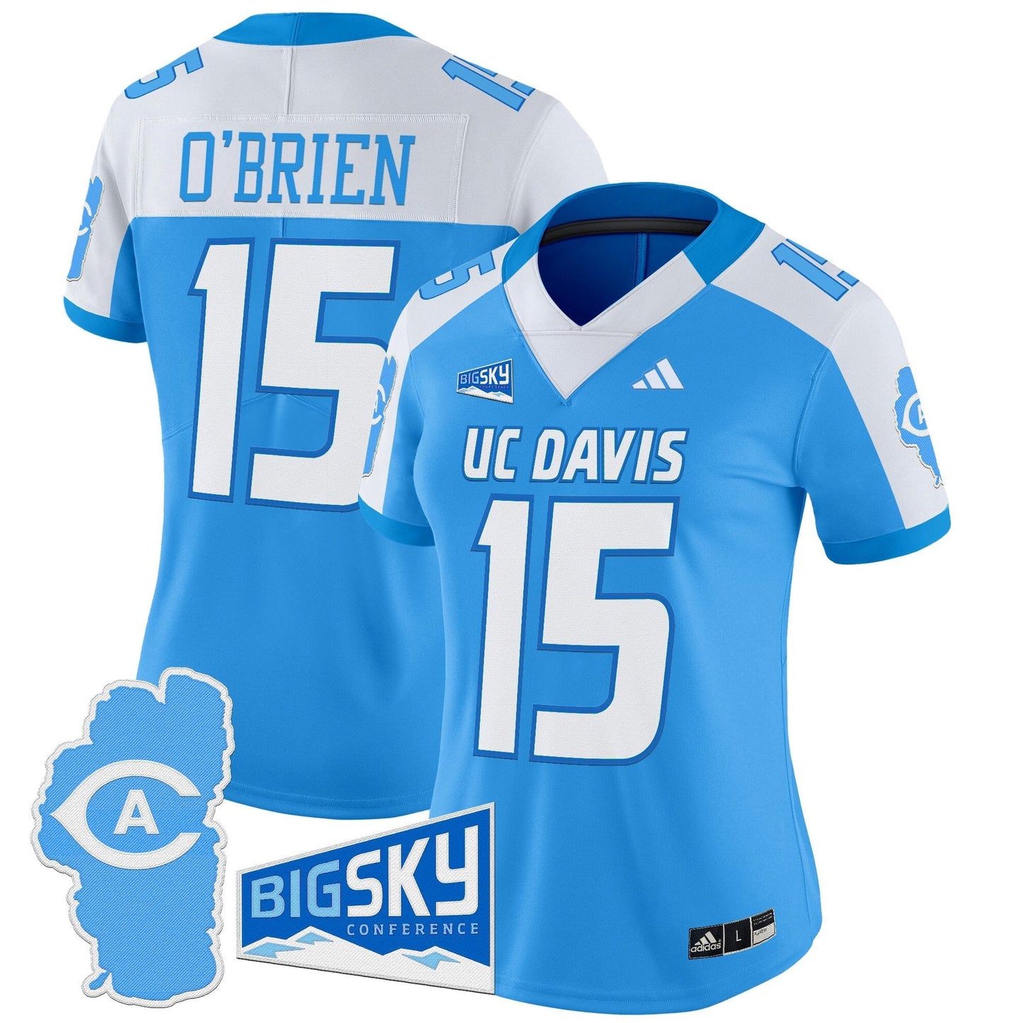 Women's UC Davis Aggies 2025 'Lake Tahoe Patch' Vapor Limited Jersey - All Stitched