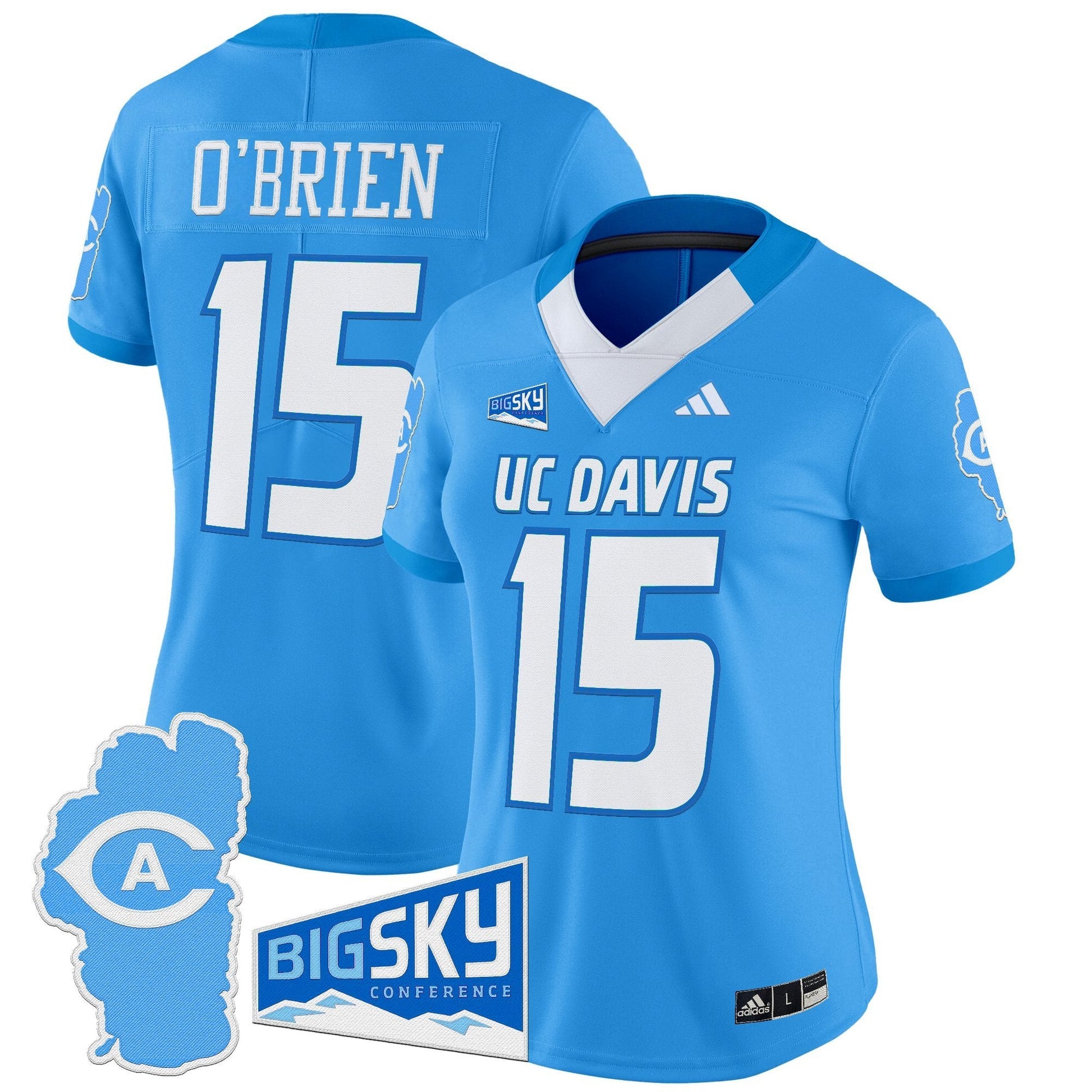 Women's UC Davis Aggies 2025 'Lake Tahoe Patch' Vapor Limited Jersey - All Stitched