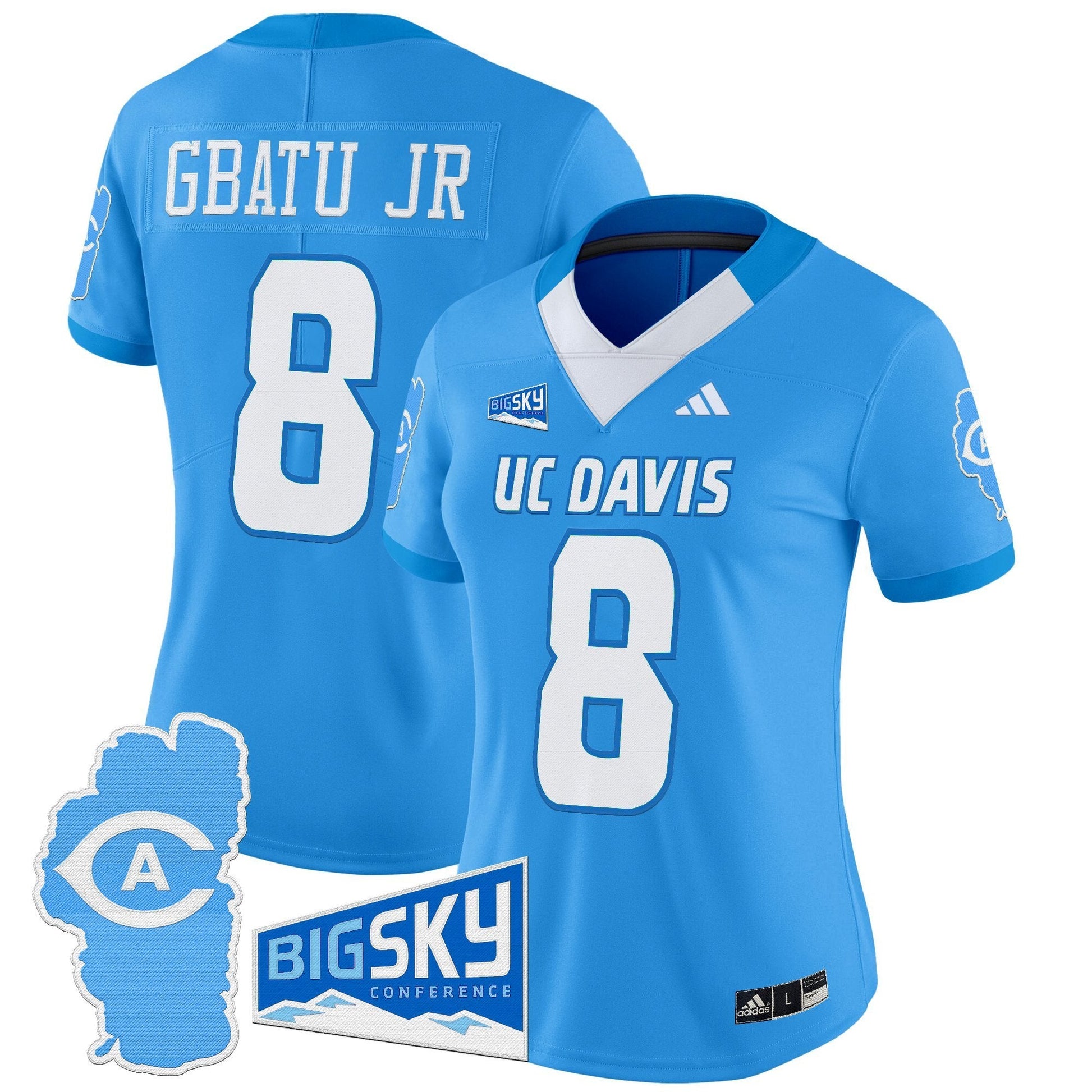 Women's UC Davis Aggies 2025 'Lake Tahoe Patch' Vapor Limited Jersey - All Stitched