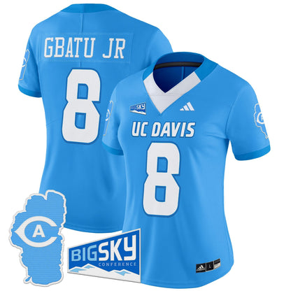 Women's UC Davis Aggies 2025 'Lake Tahoe Patch' Vapor Limited Jersey - All Stitched