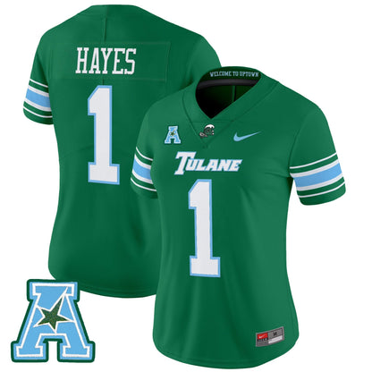 Women's Tulane Green Wave 2025 Vapor Limited Jersey - All Stitched