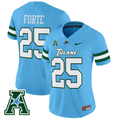 Women's Tulane Green Wave 2025 Vapor Limited Jersey - All Stitched