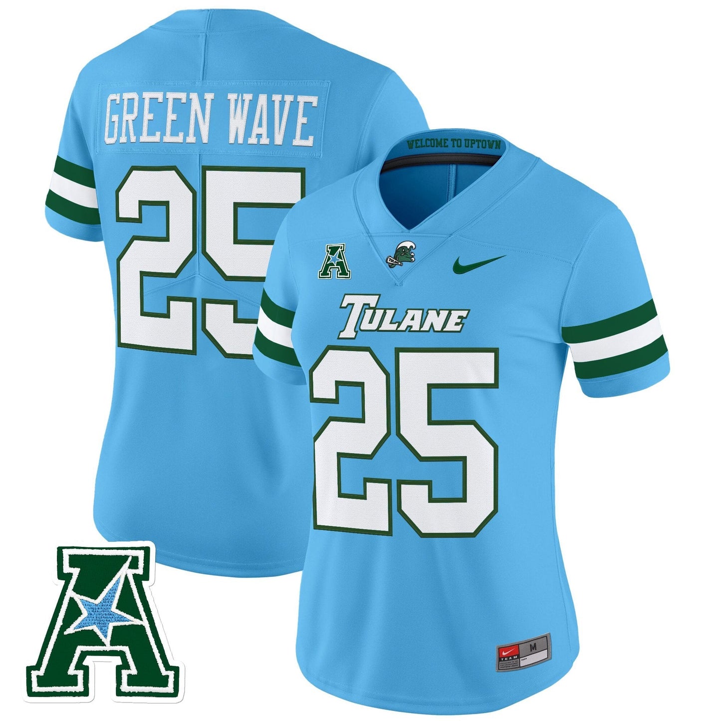 Women's Tulane Green Wave 2025 Vapor Limited Jersey - All Stitched