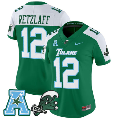 Women's Tulane Green Wave 2025 Vapor Limited Jersey - All Stitched