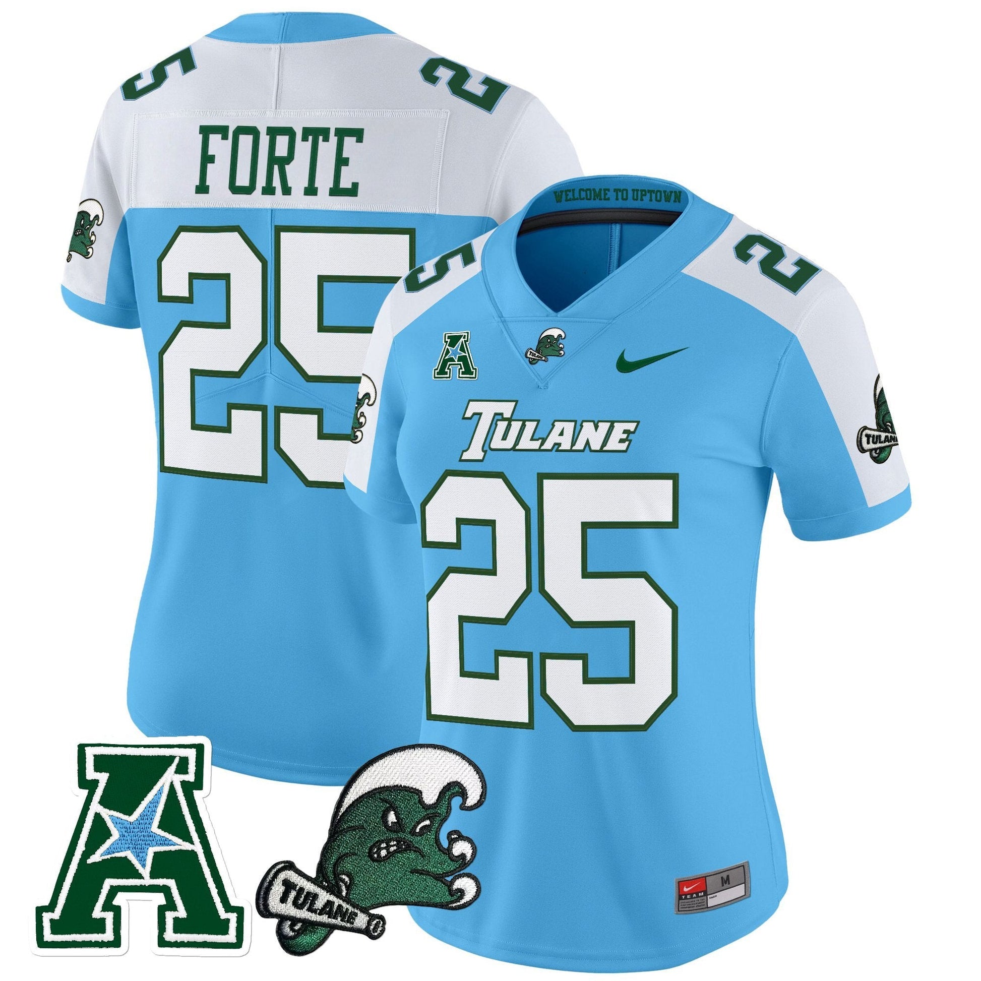 Women's Tulane Green Wave 2025 Vapor Limited Jersey - All Stitched