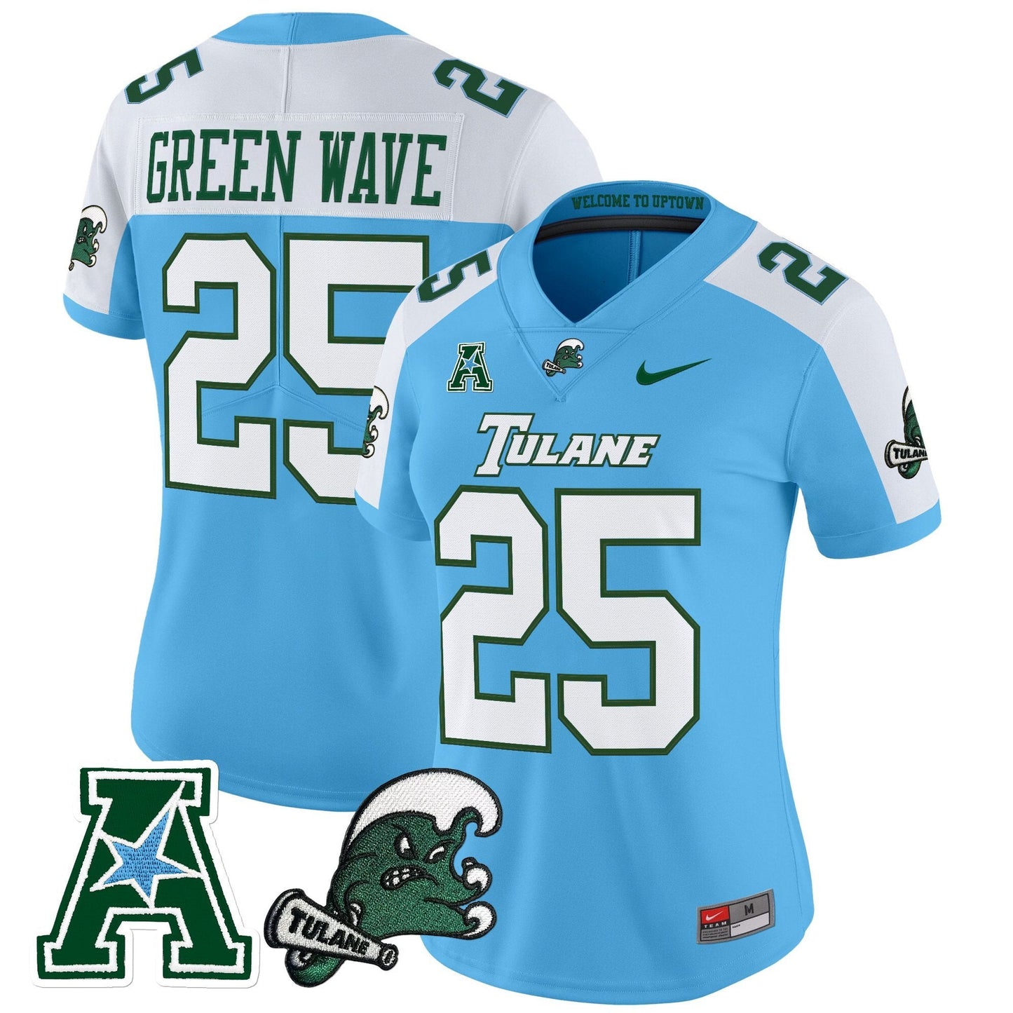 Women's Tulane Green Wave 2025 Vapor Limited Jersey - All Stitched