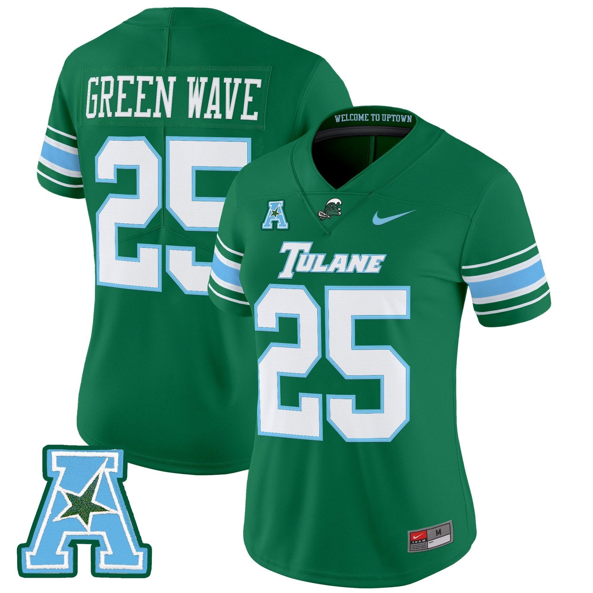 Women's Tulane Green Wave 2025 Vapor Limited Jersey - All Stitched