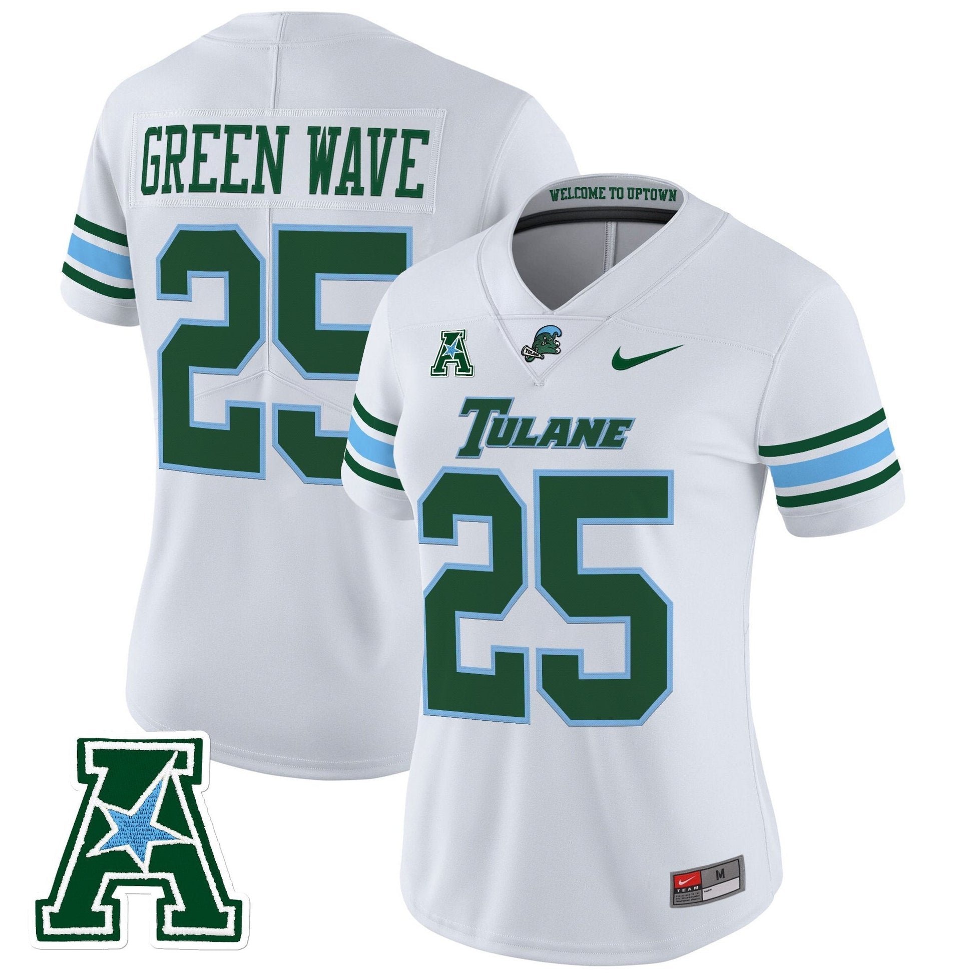 Women's Tulane Green Wave 2025 Vapor Limited Jersey - All Stitched