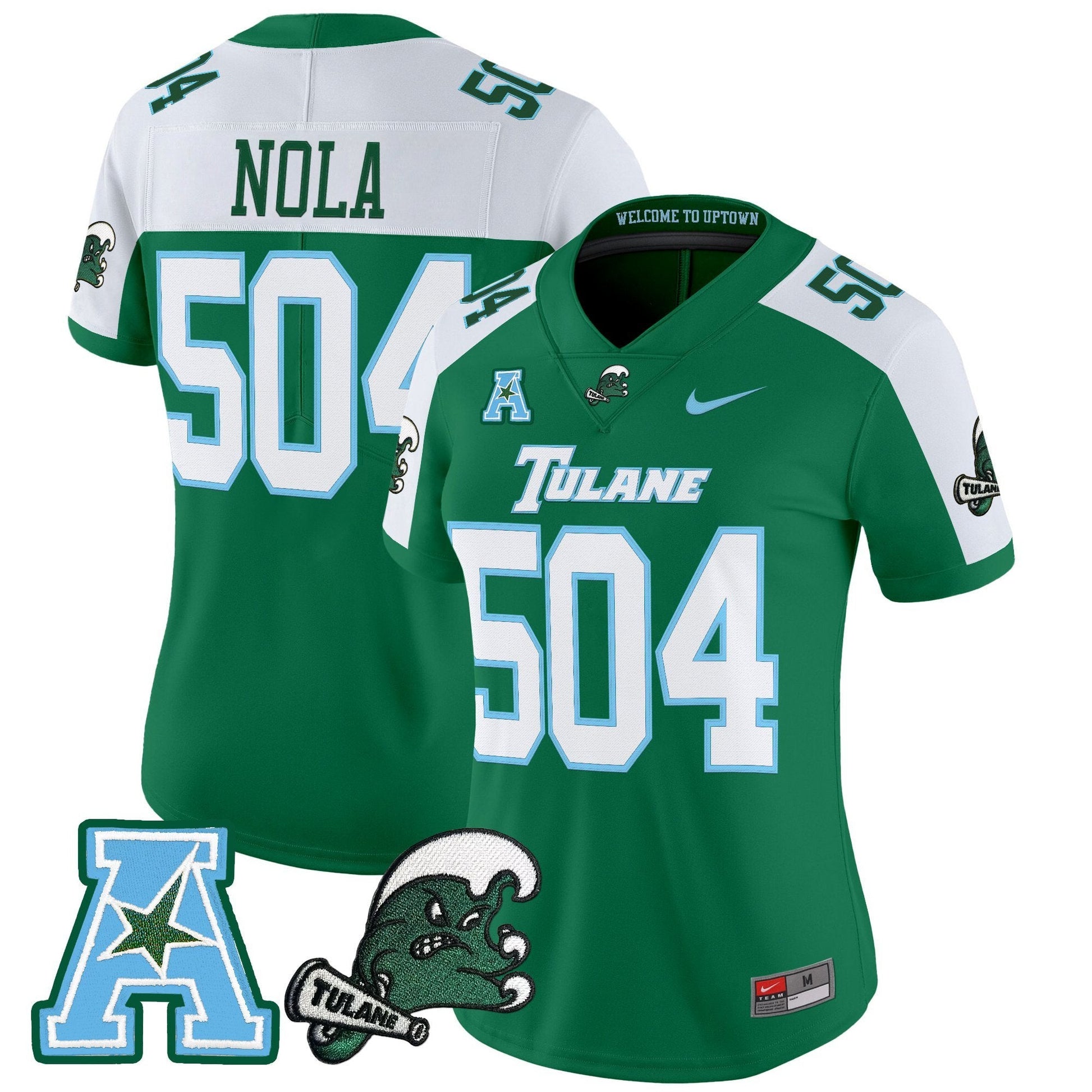 Women's Tulane Green Wave 2025 Vapor Limited Jersey - All Stitched