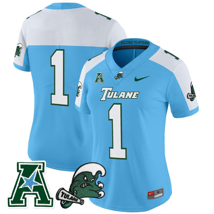 Women's Tulane Green Wave 2025 Vapor Limited Jersey - All Stitched