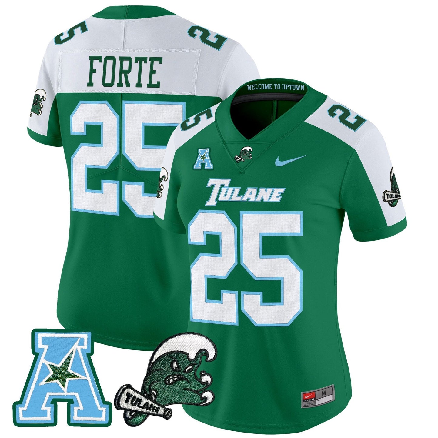 Women's Tulane Green Wave 2025 Vapor Limited Jersey - All Stitched