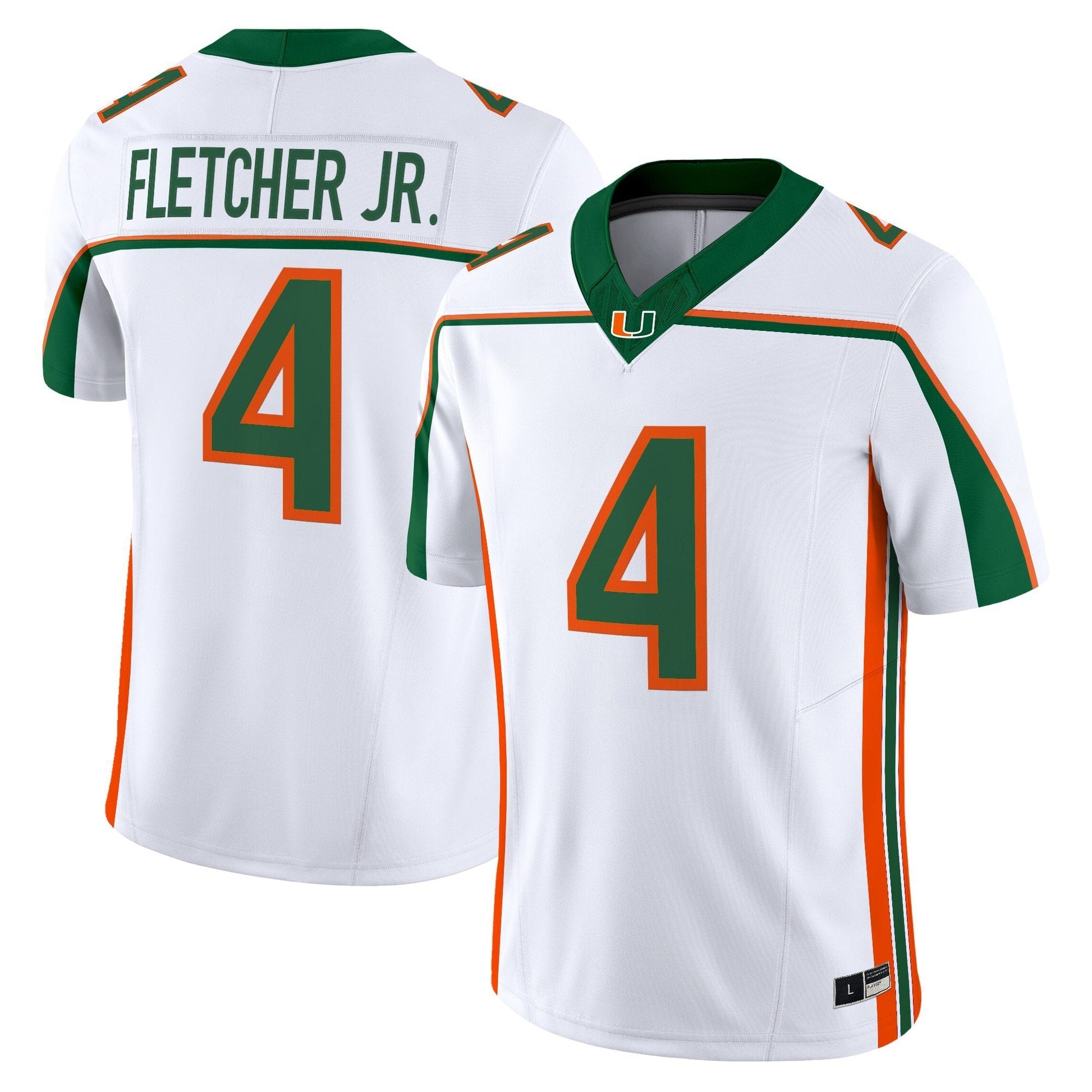 Miami Hurricanes Throwback Vapor Limited Jersey - All Stitched
