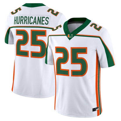 Miami Hurricanes Throwback Vapor Limited Jersey - All Stitched