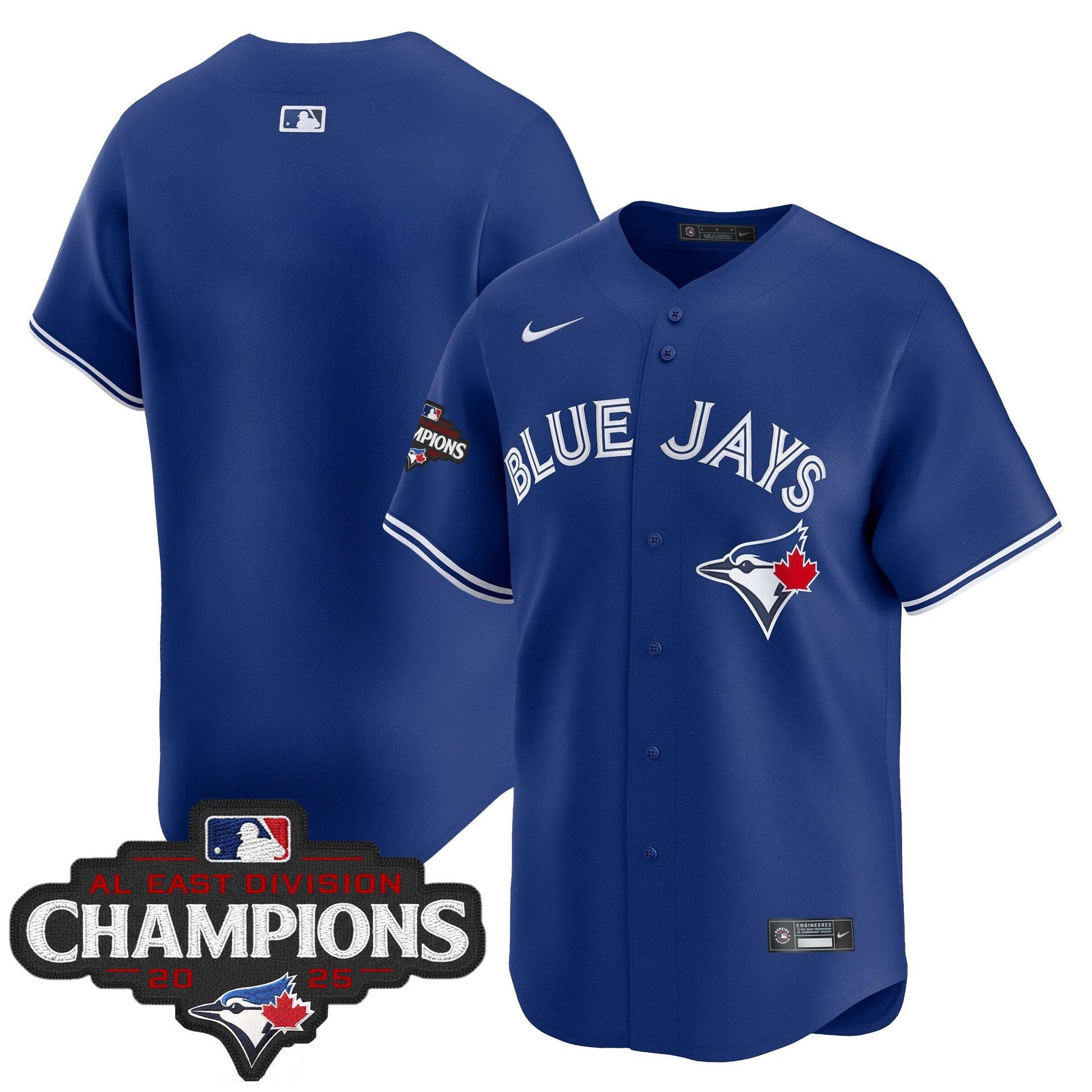 Men's Toronto Blue Jays 2025 AL East Division Champions Vapor Premier Limited Jersey - All Stitched