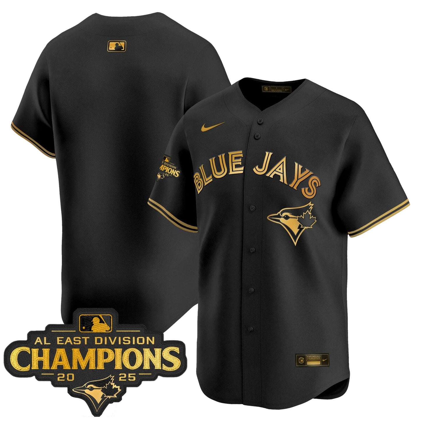 Men's Toronto Blue Jays 2025 AL East Division Champions Vapor Premier Limited Jersey - All Stitched