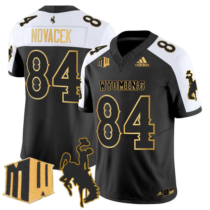 Men's Wyoming Cowboys 2025 Gold Vapor Limited Jersey - All Stitched
