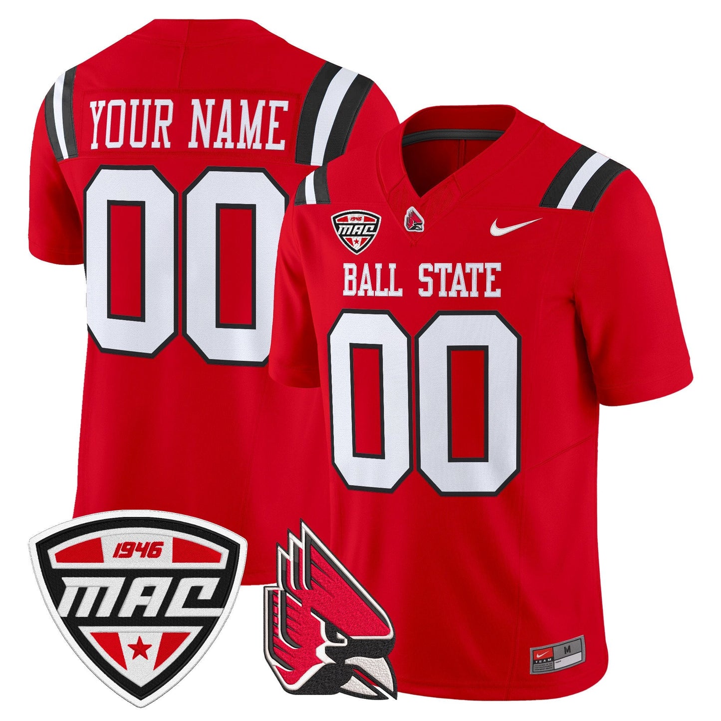 Ball State Cardinals 2025 Vapor Limited Custom Jersey - All Stitched