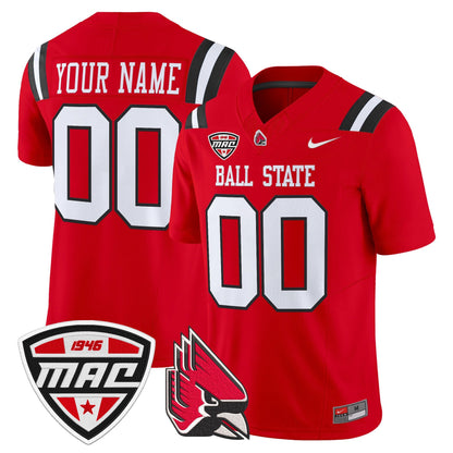 Ball State Cardinals 2025 Vapor Limited Custom Jersey - All Stitched