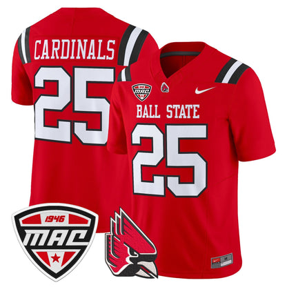 Men's Ball State Cardinals 2025 Vapor Limited Jersey - All Stitched