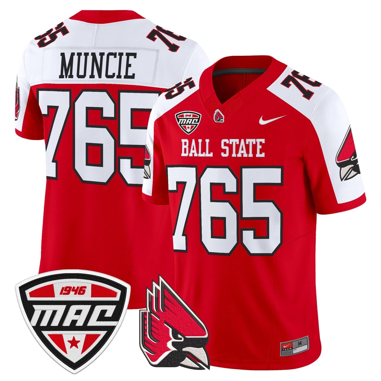 Men's Ball State Cardinals 2025 Vapor Limited Jersey - All Stitched