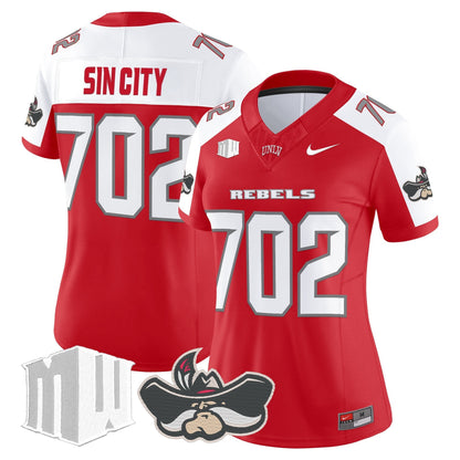 Women's UNLV Rebels 2025 Vapor Limited Jersey - All Stitched
