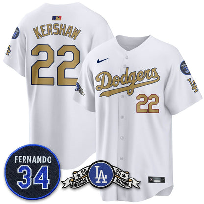 Los Angeles Dodgers 2025 National League Champions Jersey - All Stitched