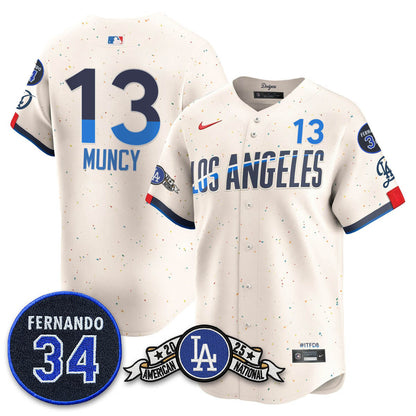 LAD 2025 National League Champions Jersey - All Stitched