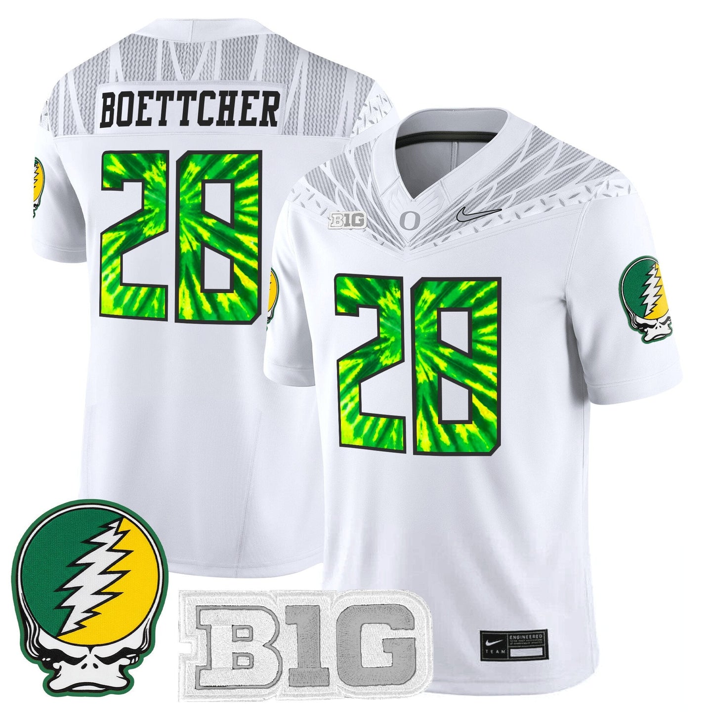 Men's Oregon Ducks 2025 "Grateful Ducks" Vapor Limited Jersey - All Stitched