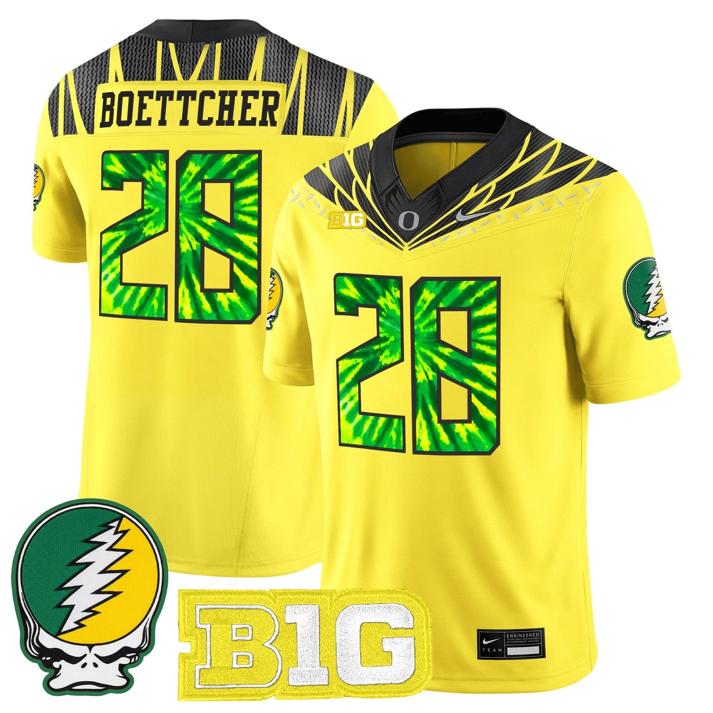 Men's Oregon Ducks 2025 "Grateful Ducks" Vapor Limited Jersey - All Stitched