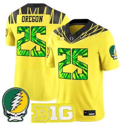 Men's Oregon Ducks 2025 "Grateful Ducks" Vapor Limited Jersey - All Stitched