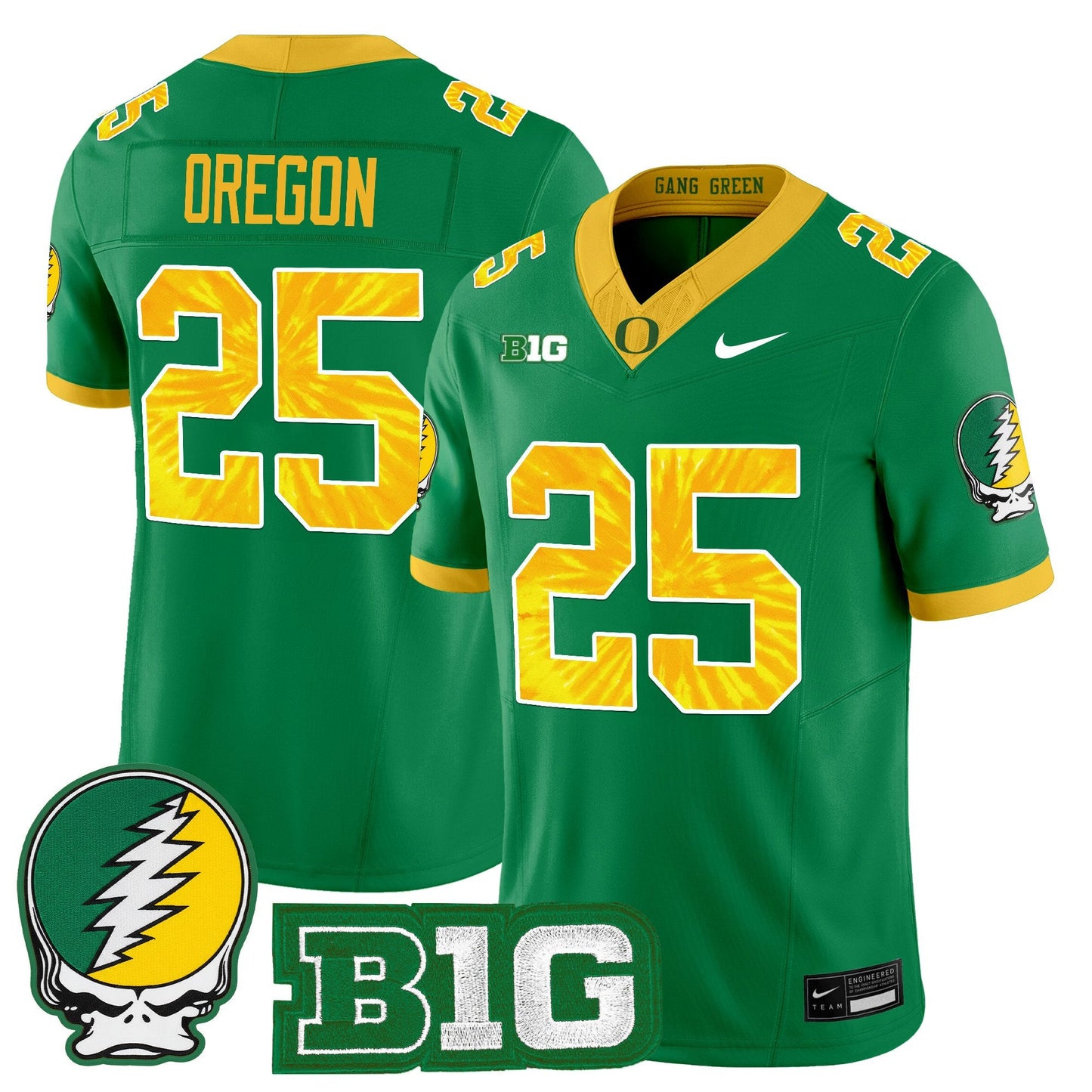 Men's Oregon Ducks 2025 "Grateful Ducks" Vapor Limited Jersey - All Stitched