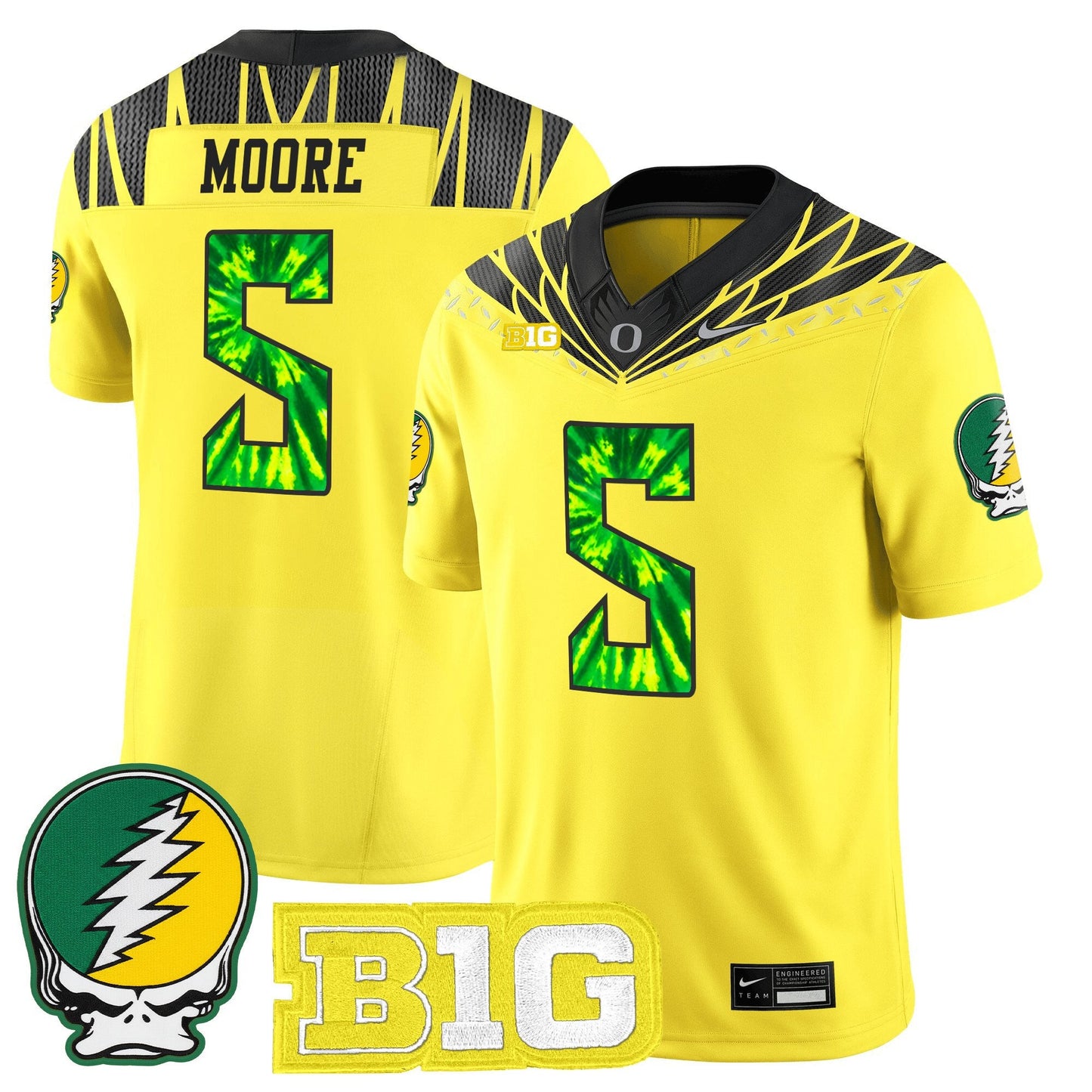 Men's Oregon Ducks 2025 "Grateful Ducks" Vapor Limited Jersey - All Stitched