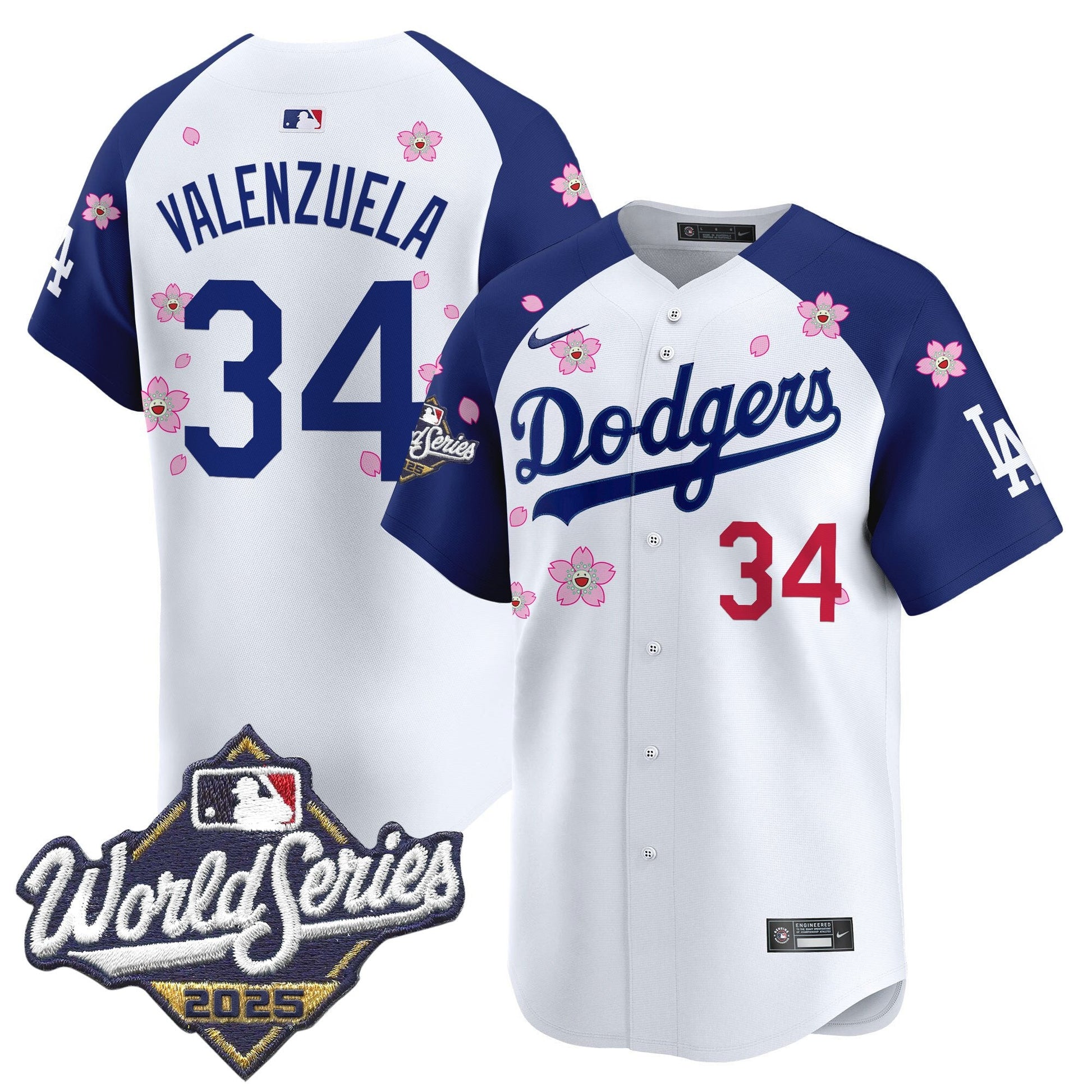 Men's Dodgers 2025 World Series x Tokyo Series Vapor Premier Limited Jersey - All Stitched