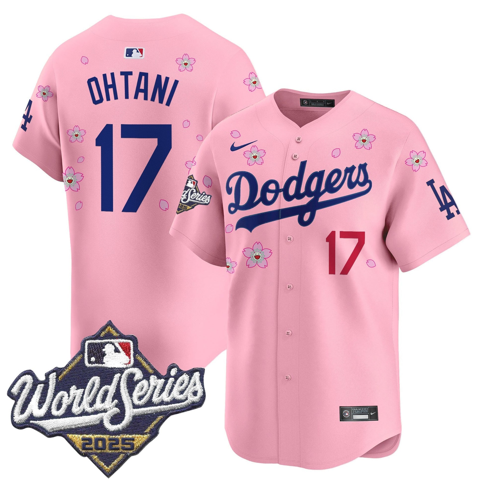 Men's Dodgers 2025 World Series x Tokyo Series Vapor Premier Limited Jersey - All Stitched