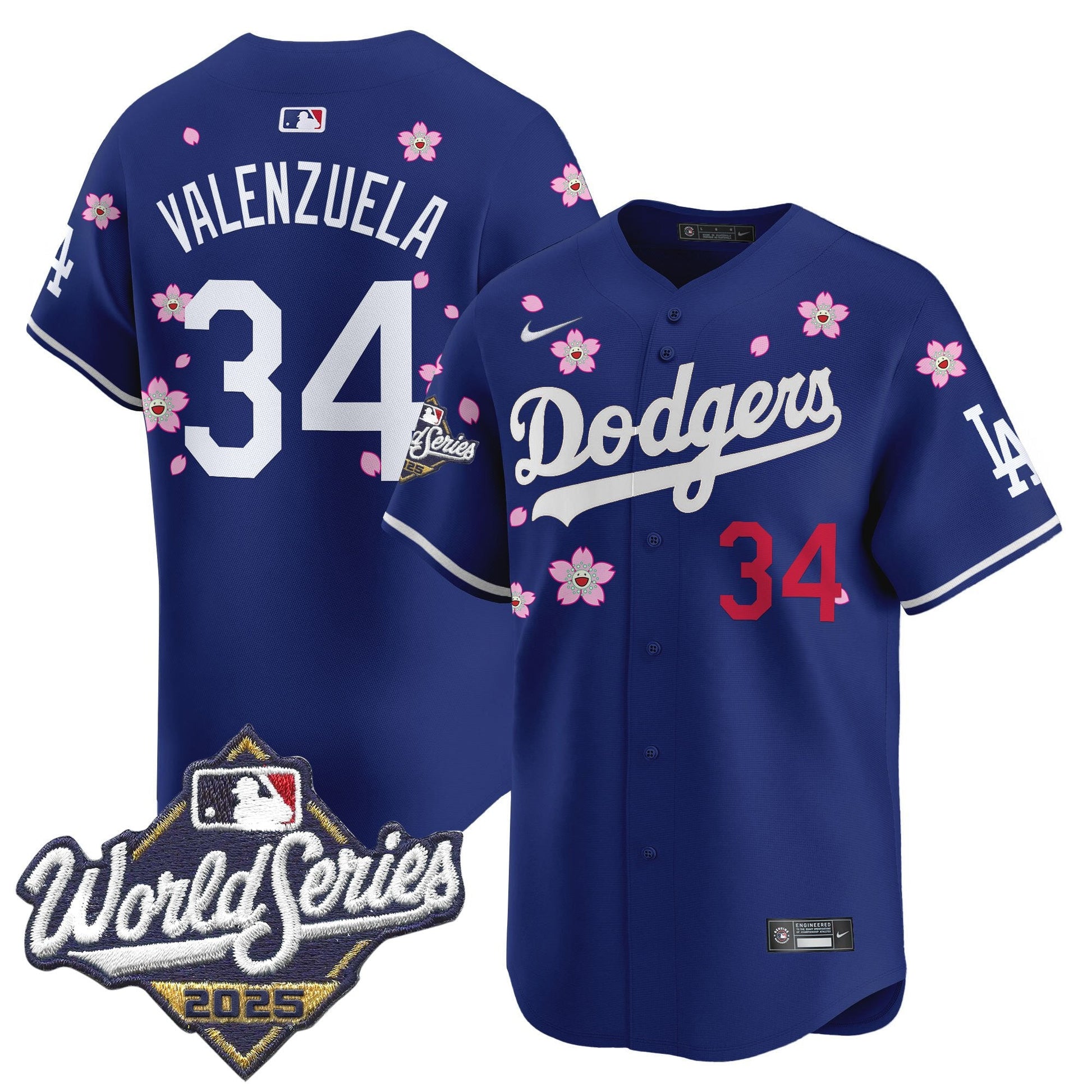 Men's Dodgers 2025 World Series x Tokyo Series Vapor Premier Limited Jersey - All Stitched