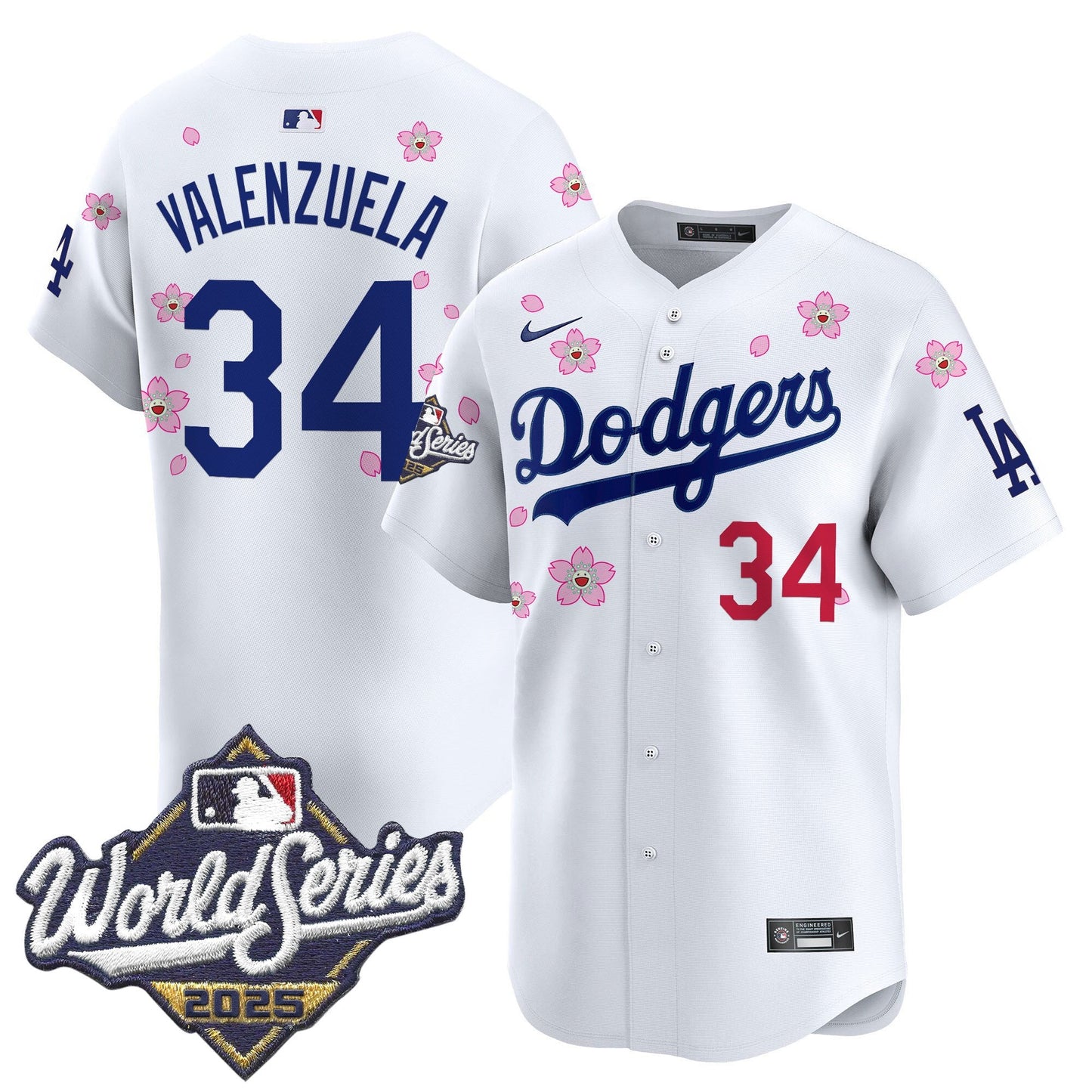 Men's Dodgers 2025 World Series x Tokyo Series Vapor Premier Limited Jersey - All Stitched