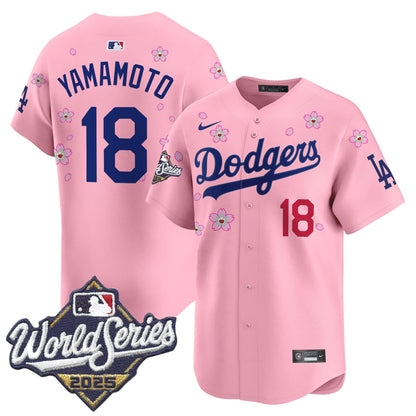 Men's Dodgers 2025 World Series x Tokyo Series Vapor Premier Limited Jersey - All Stitched