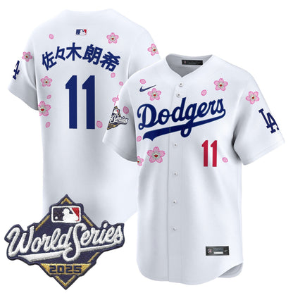 Men's Dodgers 2025 World Series x Tokyo Series Vapor Premier Limited Jersey - All Stitched
