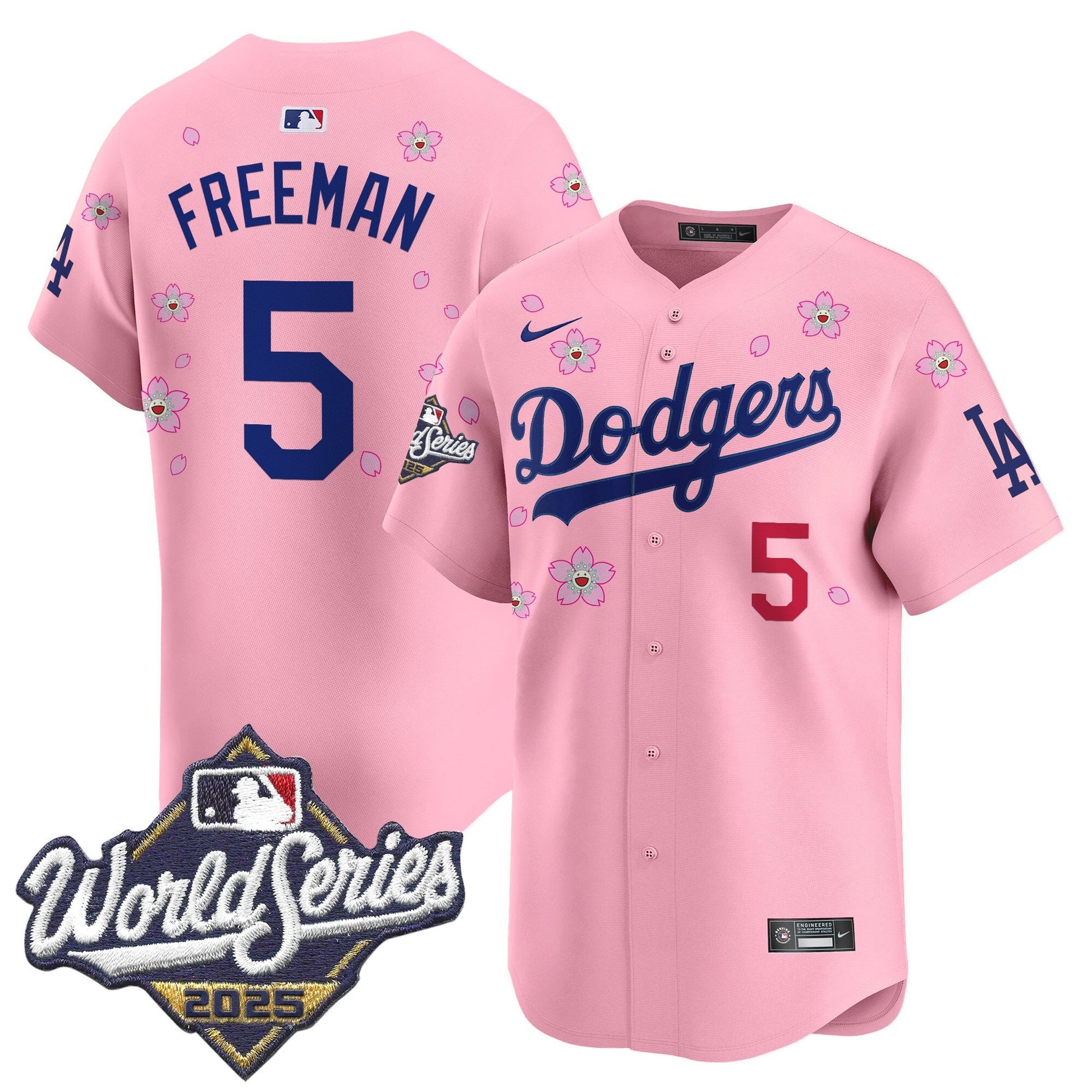 Men's Dodgers 2025 World Series x Tokyo Series Vapor Premier Limited Jersey - All Stitched