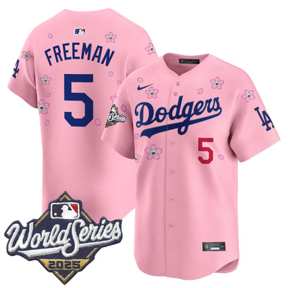 Men's Dodgers 2025 World Series x Tokyo Series Vapor Premier Limited Jersey - All Stitched
