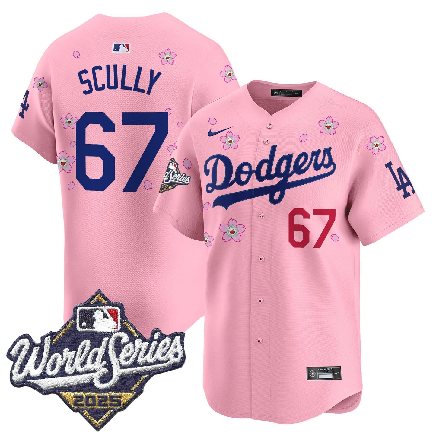 Men's Dodgers 2025 World Series x Tokyo Series Vapor Premier Limited Jersey - All Stitched