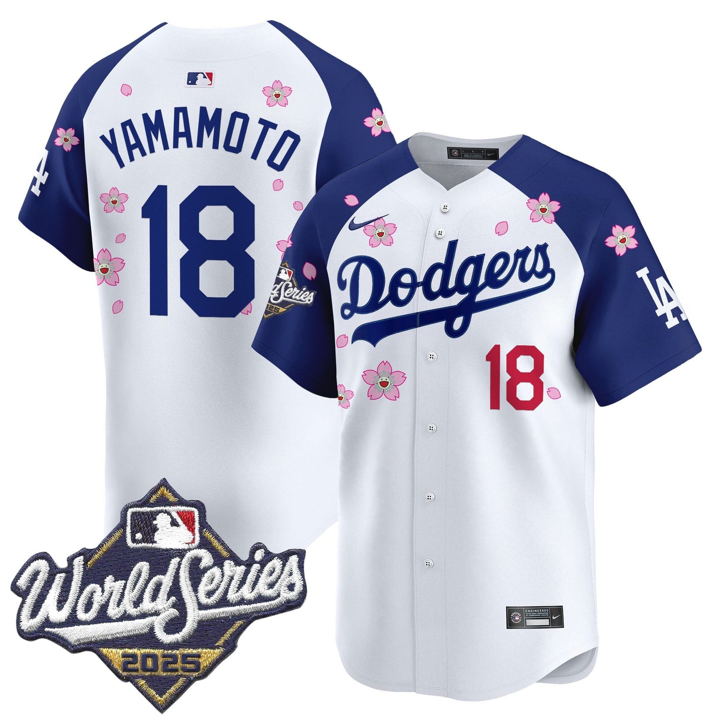 Men's Dodgers 2025 World Series x Tokyo Series Vapor Premier Limited Jersey - All Stitched