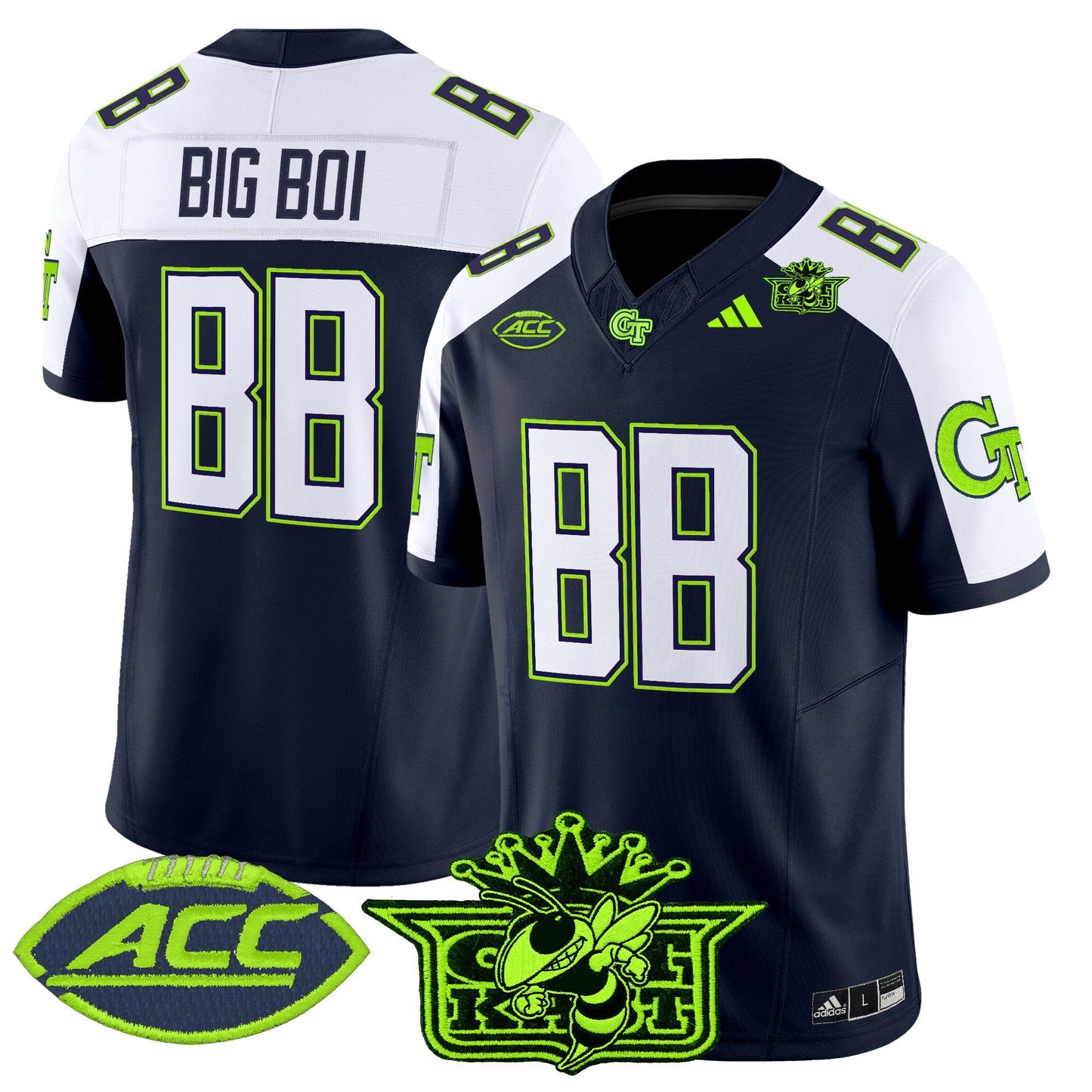 Men's Outkast x Georgia Tech Yellow Jackets 2025 Atliens Vapor Limited Jersey - All Stitched