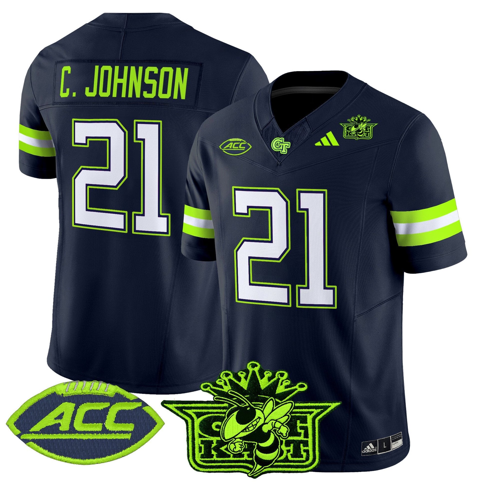 Men's Outkast x Georgia Tech Yellow Jackets 2025 Atliens Vapor Limited Jersey - All Stitched