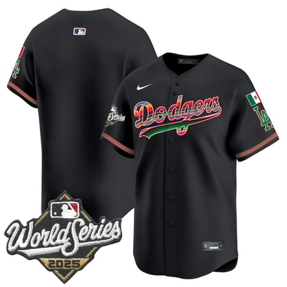 Men's Dodgers Mexico 2025 World Series Vapor Premier Limited Jersey - All Stitched