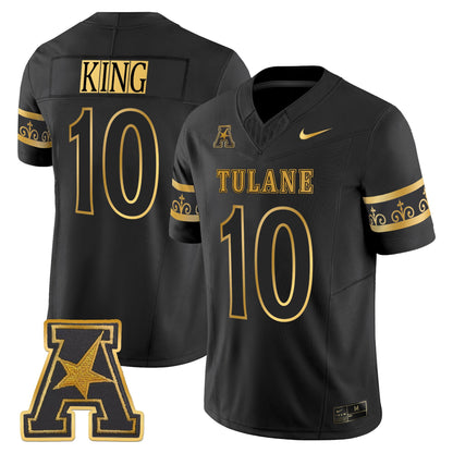 Men's Tulane Green Wave 2025 'City Edition' Gold Vapor Limited Jersey - All Stitched