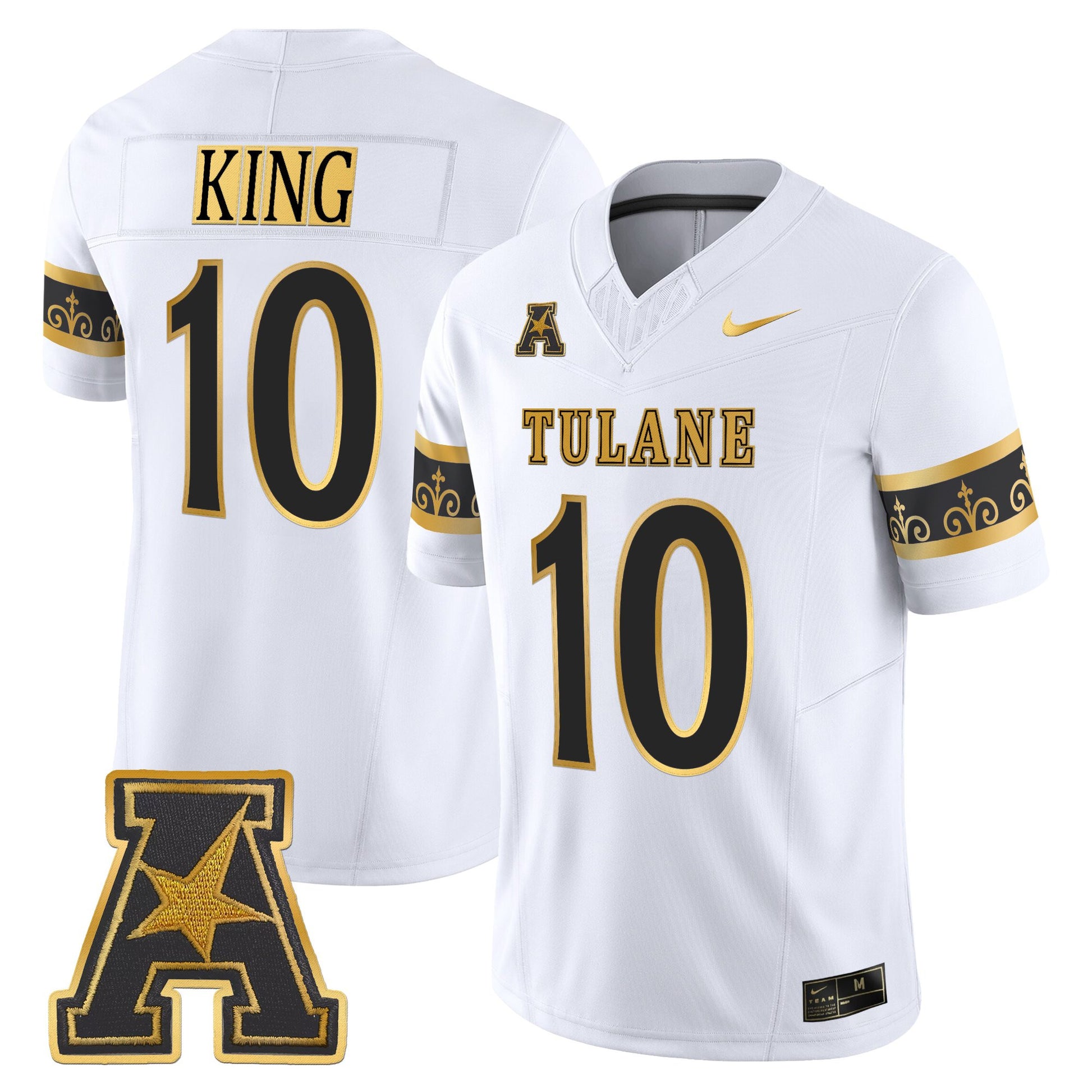 Men's Tulane Green Wave 2025 'City Edition' Gold Vapor Limited Jersey - All Stitched