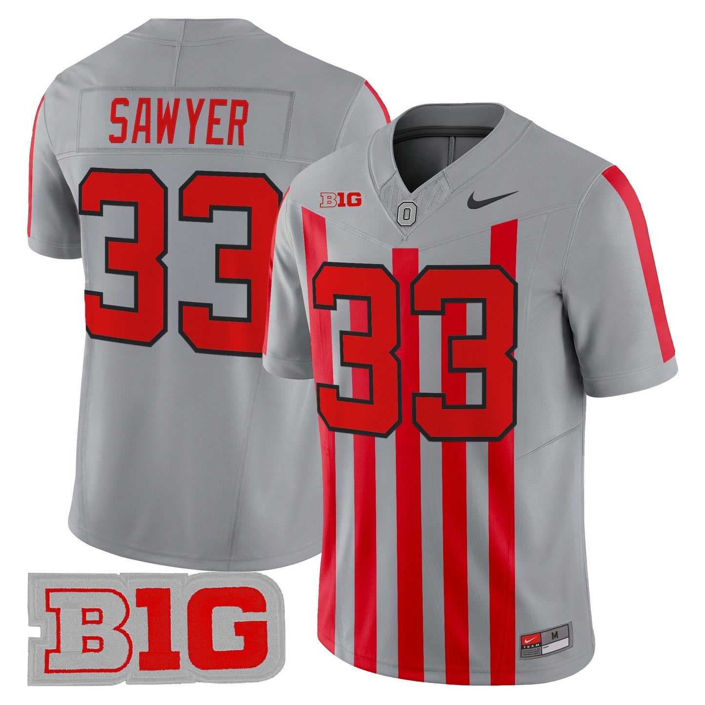Men's Ohio State Buckeyes Throwback Vapor Limited Jersey - All Stitched